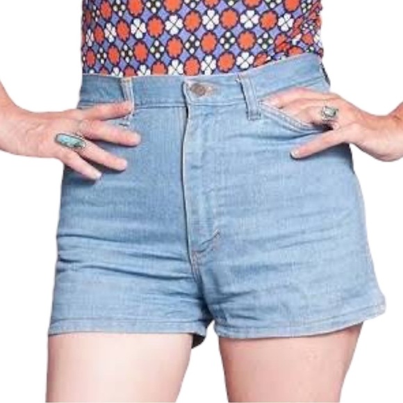 Faded Glory 70s Vibes High Rise Denim Jean Shorts - Picture 1 of 6